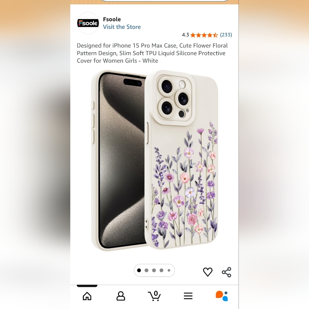 Flower Floral Phonw Case For Iphonw 15 Pro Max